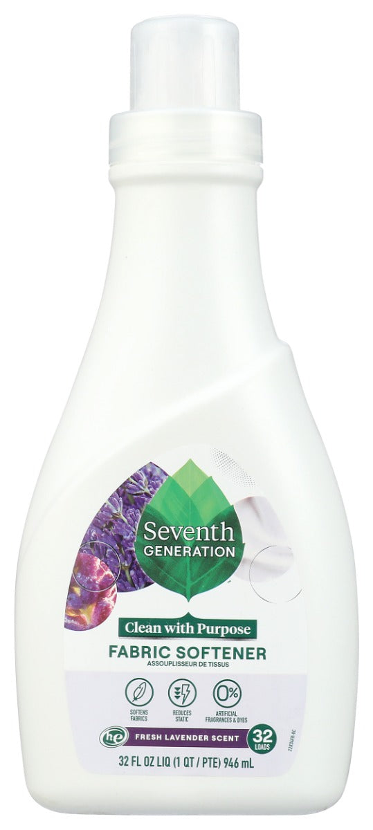 Seventh Generation: Liquid Fabric Softener Fresh Lavender, 32 Oz