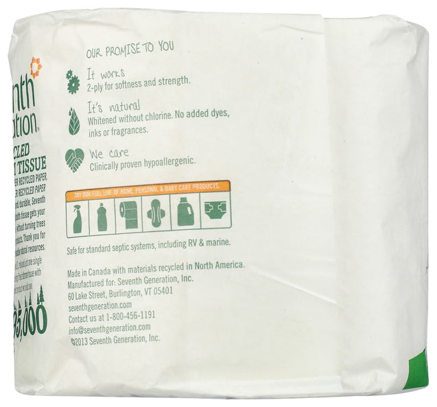 Seventh Generation: Recycled Bathroom Tissue 2ply 500 Sheets, 1 Ea