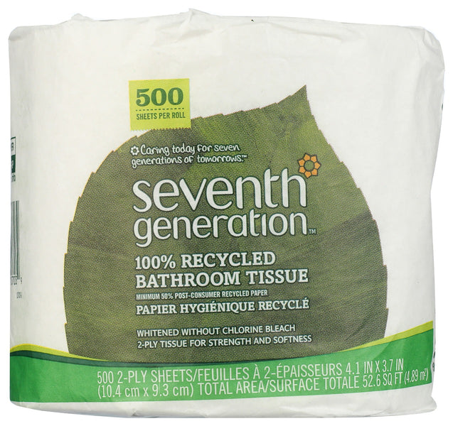 Seventh Generation: Recycled Bathroom Tissue 2ply 500 Sheets, 1 Ea