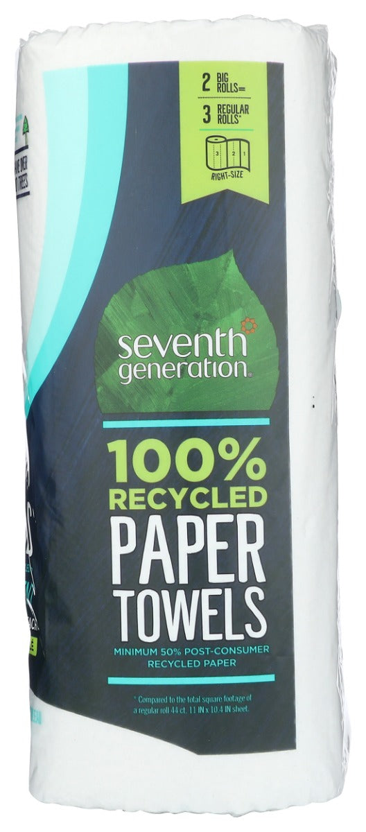 Seventh Generation: Recycled Paper Towels 2 Rolls, 1 Ea