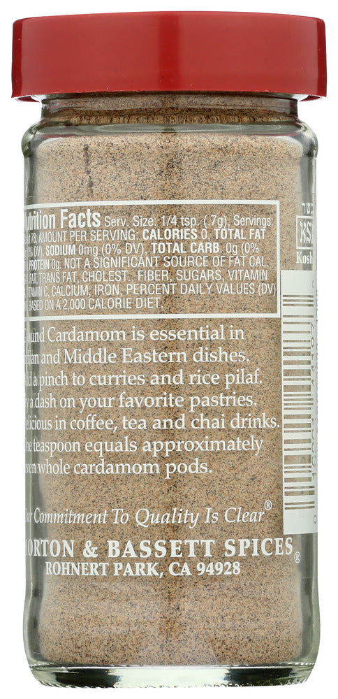 Morton & Bassett: Ground Cardamom, 1.9 Oz