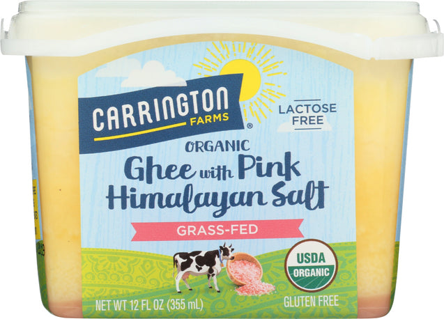 Carrington Farms: Ghee With Pink Himalayan Salt Organic, 12 Oz