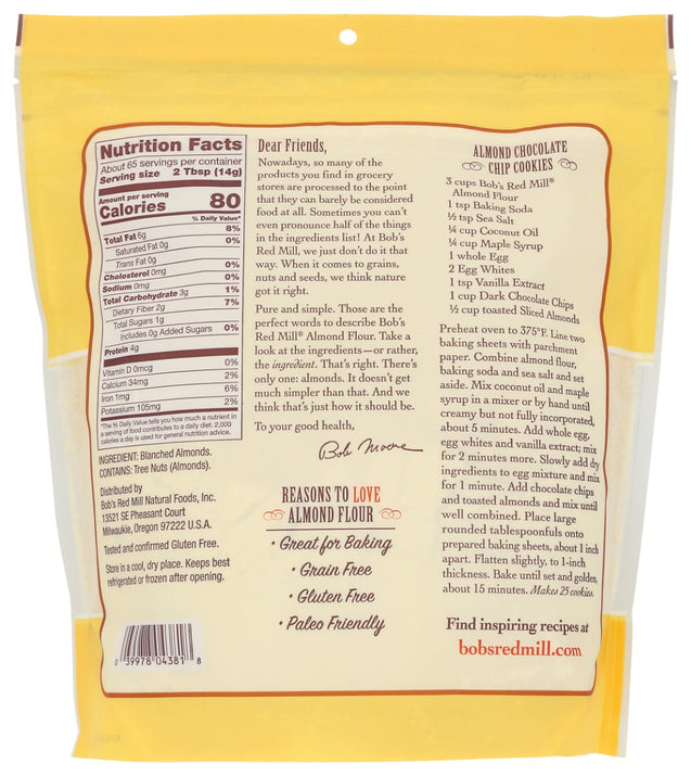 Bobs Red Mill: Super Fine Almond Flour, 32 Oz