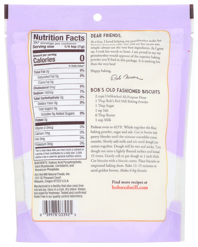 Bobs Red Mill: Baking Powder, 14 Oz