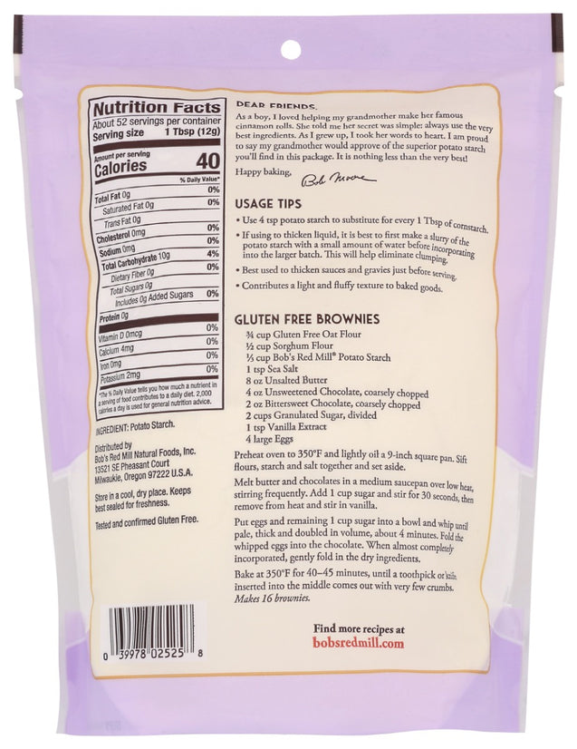 Bobs Red Mill: Potato Starch, 22 Oz