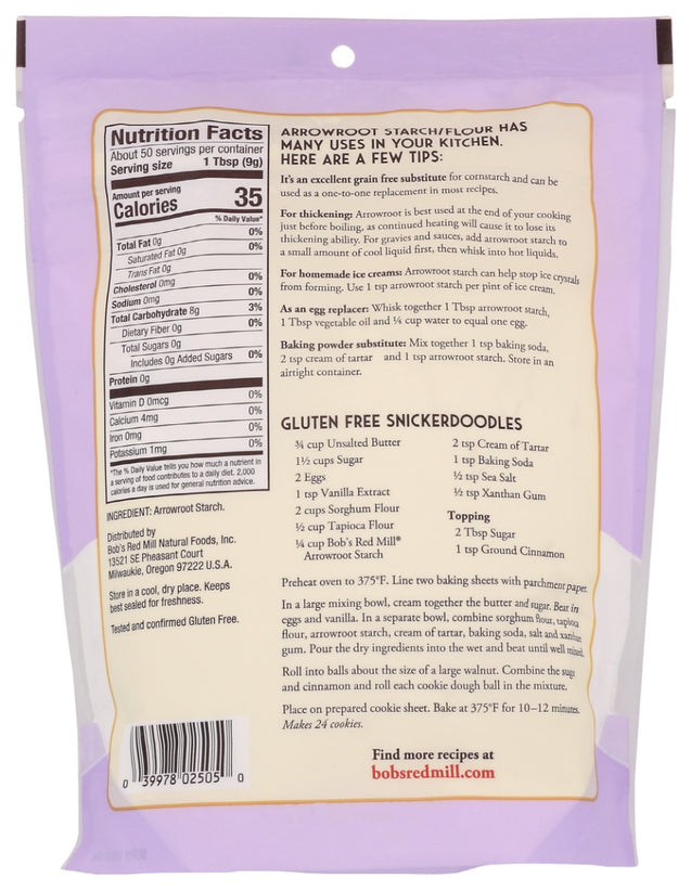 Bobs Red Mill: Arrowroot Starch, 16 Oz
