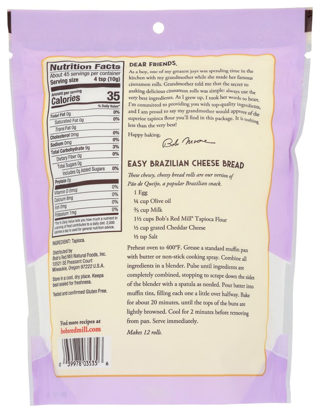 Bobs Red Mill: Tapioca Flour Tapioca Starch, 16 Oz