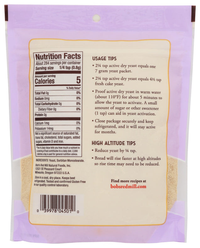 Bobs Red Mill: Active Dry Yeast, 8 Oz