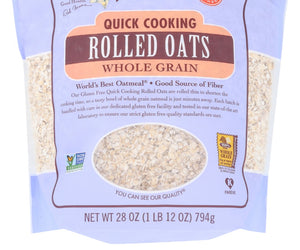 Bobs Red Mill: Oats Rolled Gluten Free, Quick Cook, 28 Oz