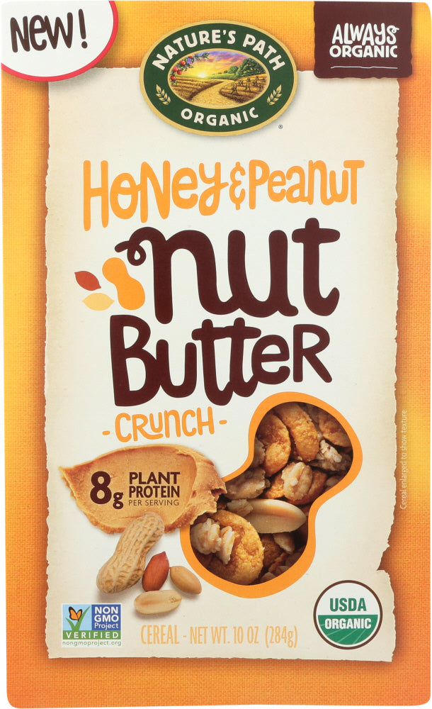 Natures Path: Honey &amp; Peanut Nut Butter Cereal, 10 Oz