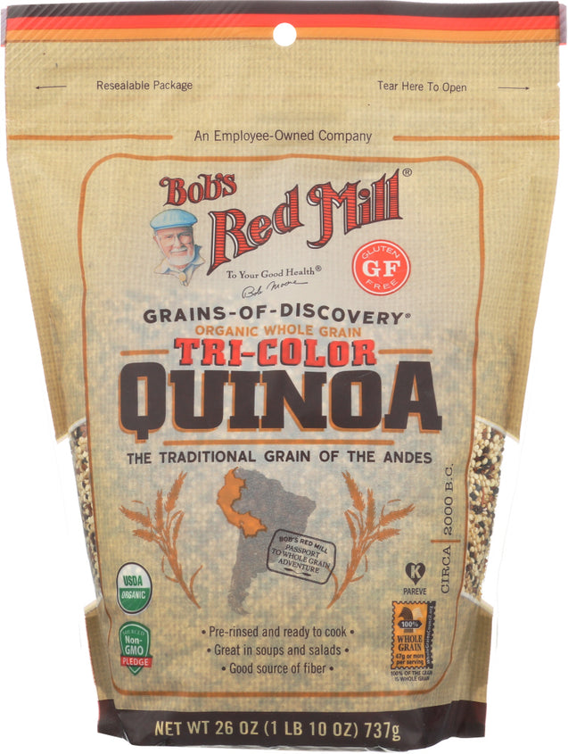 Bobs Red Mill: Organic Tricolor Quinoa Grain, 26 Oz