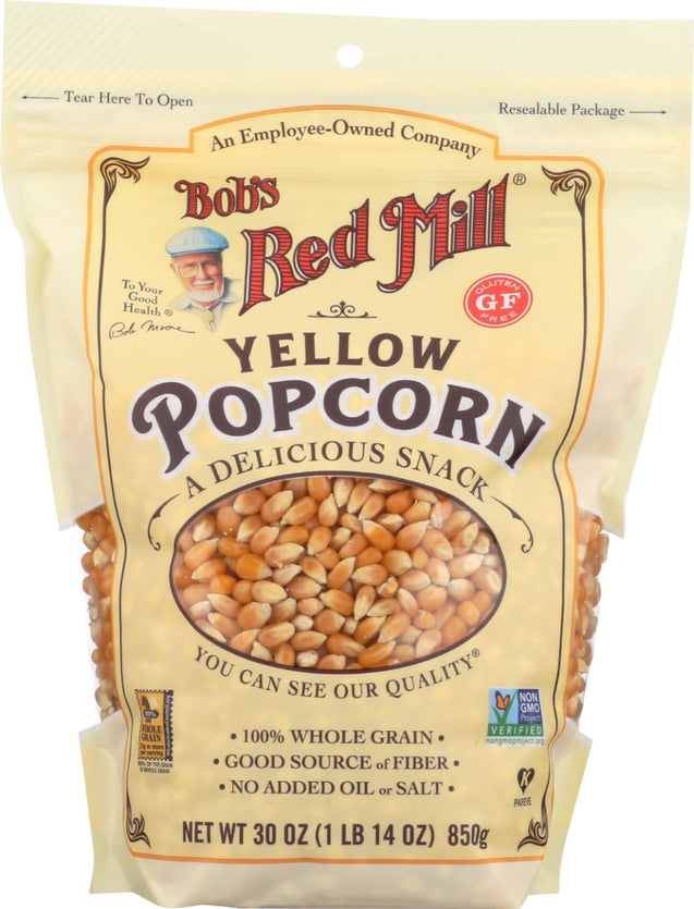 Bobs Red Mill: Yellow Popcorn, 30 Oz