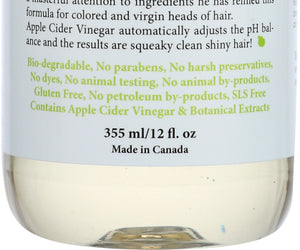 Phillip Adam: Unscented Apple Cidar Vinegar Shampoo, 12 Oz