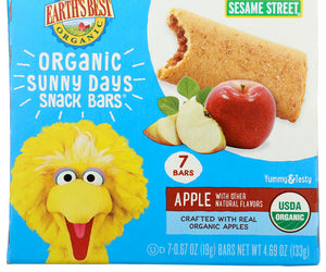 Earth's Best: Organic Sunny Days Snack Bars Apple, 5.3 Oz