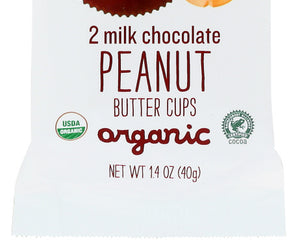 Justin's: Organic Peanut Butter Cups Milk Chocolate, 1.4 Oz