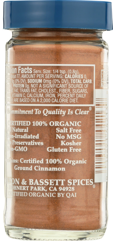 Morton & Bassett: Ground Cinnamon, 2.3 Oz