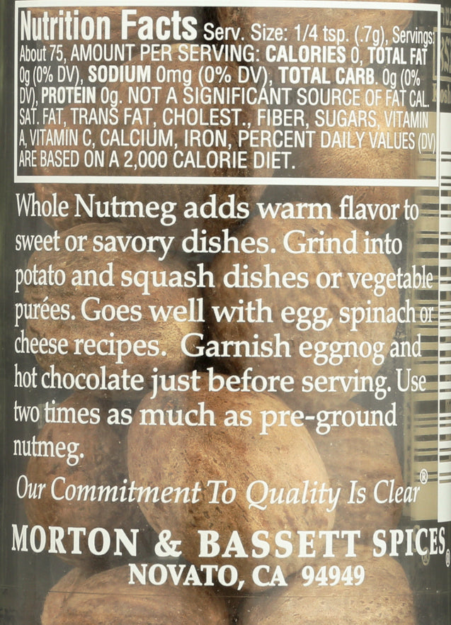 Morton & Bassett: Whole Nutmeg, 2.2 Oz