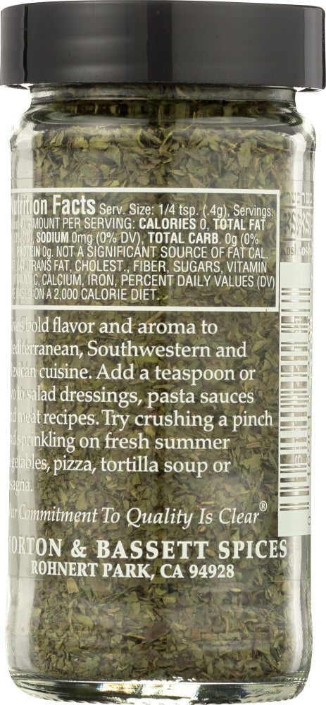 Morton & Bassett: Spices Oregano, 1.1 Oz