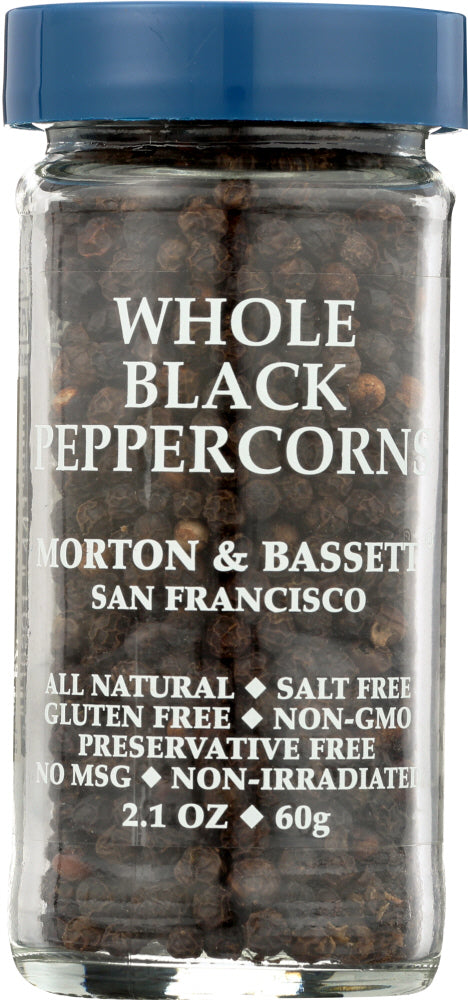 Morton & Bassett: Whole Black Peppercorns, 2.1 Oz