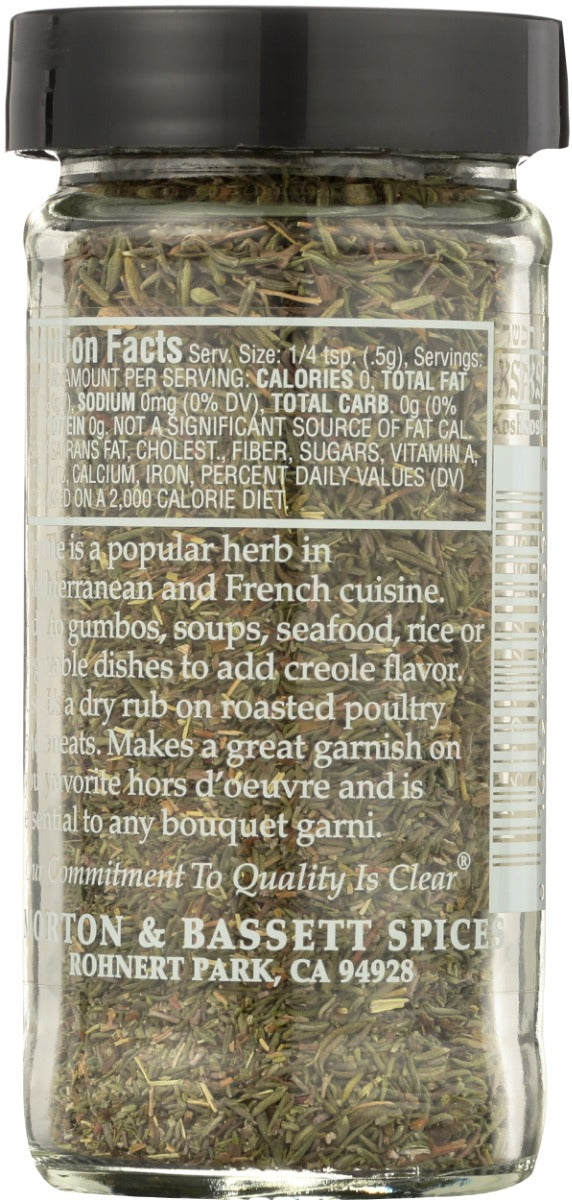 Morton & Bassett: Thyme Spices, 1 Oz