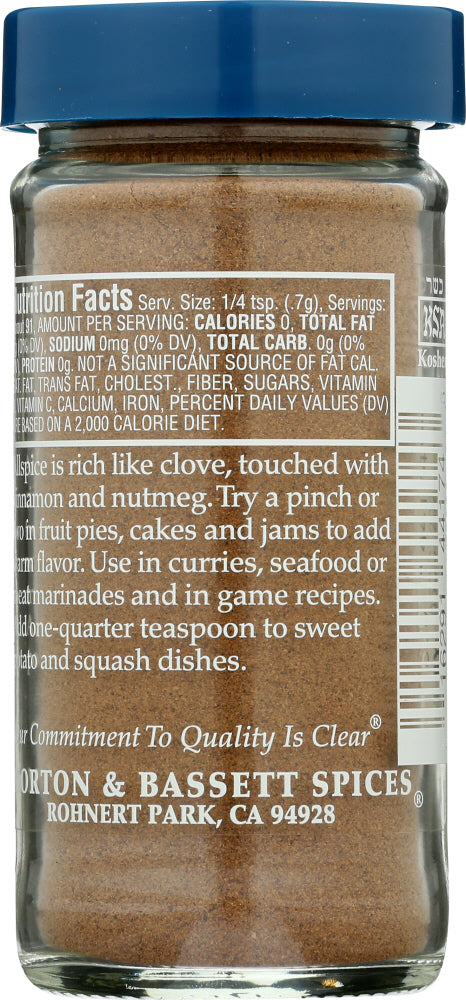 Morton & Bassett: Ground Allspice 2.3 Oz