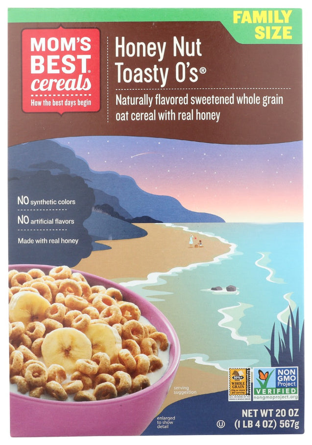 Moms Best: Honey Nut Toasty Os Cereal, 20 Oz