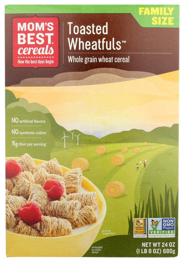 Mom's Best: Cereals Toasted Wheat-fuls, 24 Oz