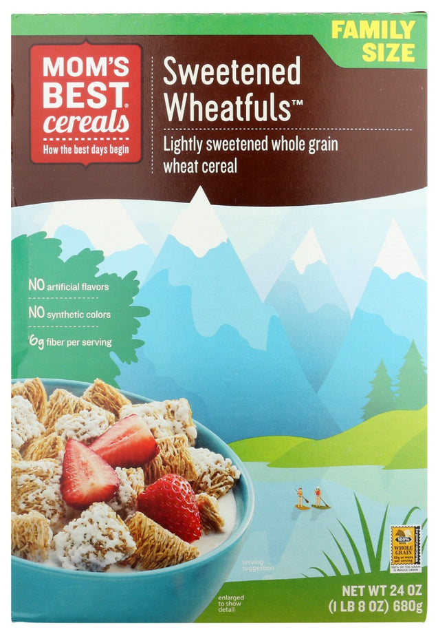 Moms Best: Sweetened Wheatfuls Cereal, 24 Oz