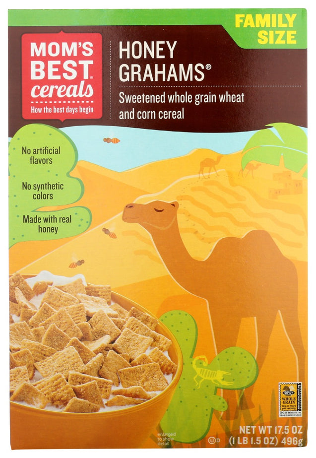 Moms Best: Honey Grahams Cereal, 17.5 Oz
