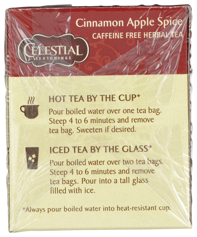 Celestial Seasonings: Cinnamon Apple Spice Herbal Tea, 20 Bg