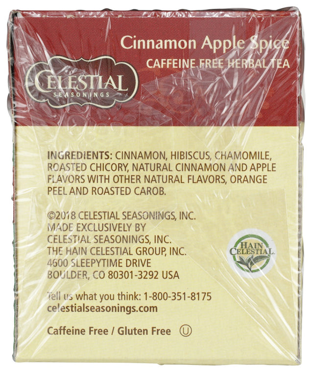 Celestial Seasonings: Cinnamon Apple Spice Herbal Tea, 20 Bg