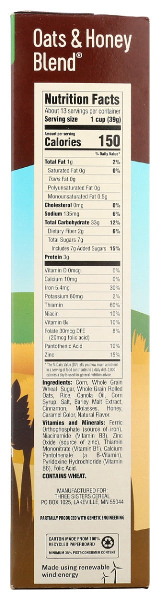 Mom's Best Cereals: Oats & Honey Blend Cereal, 18 Oz