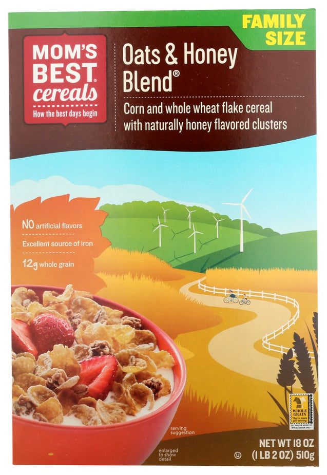 Mom's Best Cereals: Oats & Honey Blend Cereal, 18 Oz