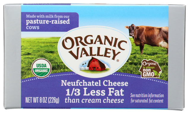 Organic Valley: Organic Neufchatel Pasteurized Cream Cheese, 8 Oz