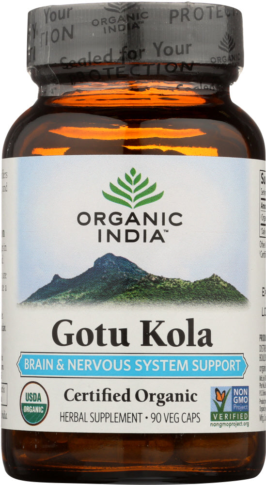 Organic India: Gotu Kola Herbal Supplement, 90 Caps