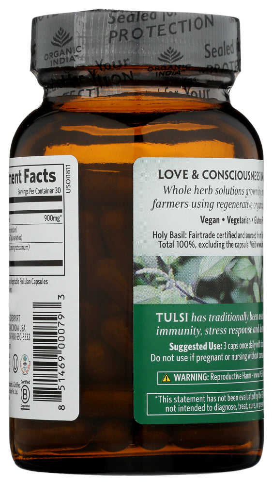 Organic India: Tulsi-holy Basil, 90 Veggie Caps