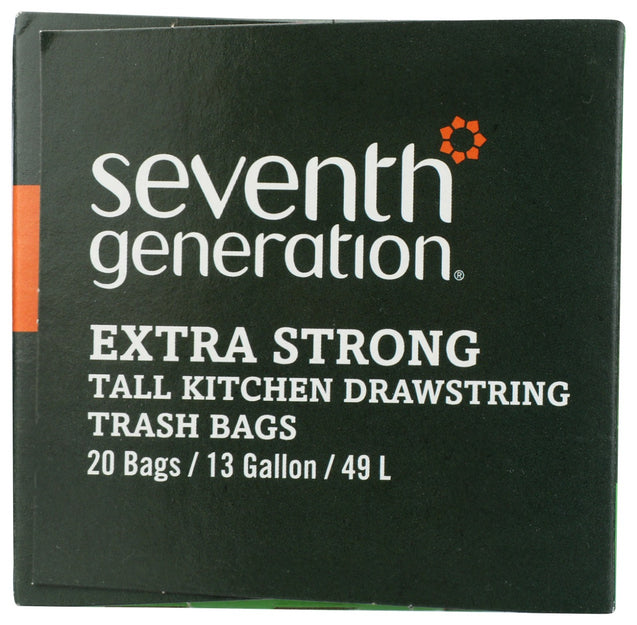 Seventh Generation: Tall Kitchen Bags 13 Gallon 2-ply, 20 Bags