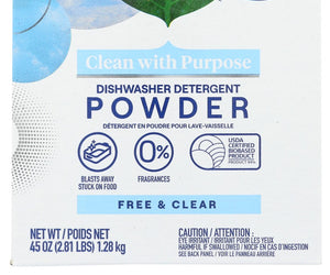 Seventh Generation: Natural Dishwasher Detergent Free And Clear, 45 Oz