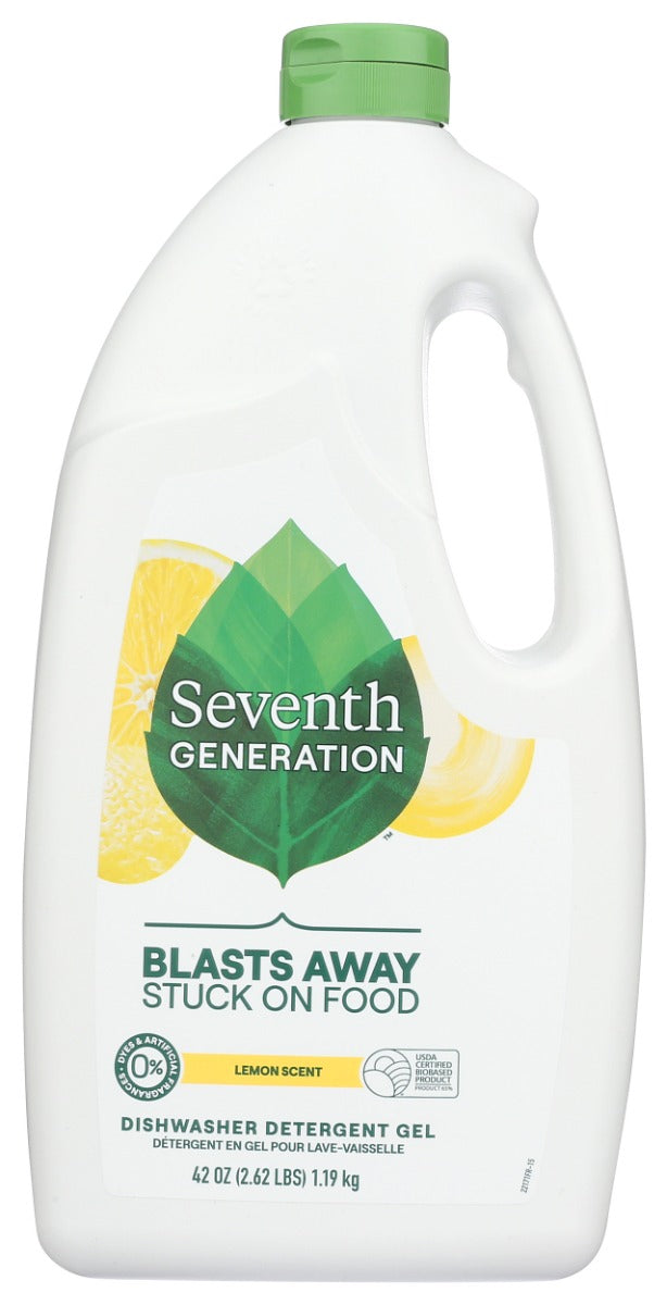 Seventh Generation: Automatic Dishwasher Gel Lemon, 42 Oz