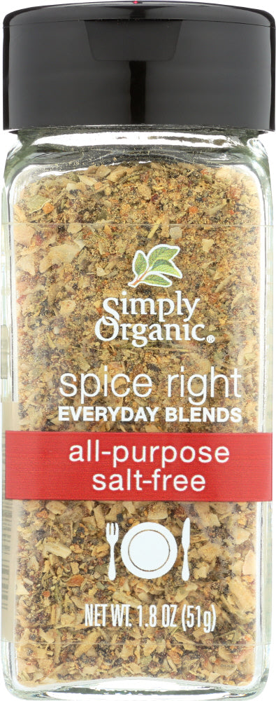 Simply Organic: Spice Right All-purpose Salt-free, 1.8 Oz