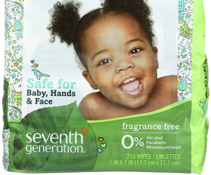 Seventh Generation: Baby Wipes Free And Clear, 256 Ct