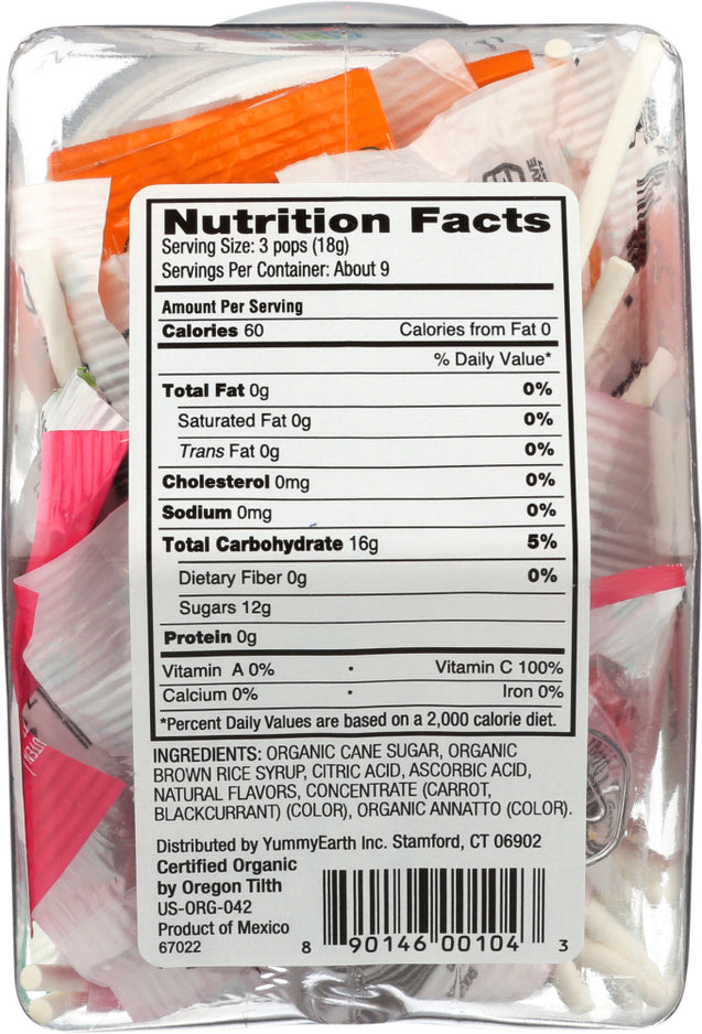 Yummy Earth: Organic Lollipops Personal Bin Fruit Flavors, 6 Oz