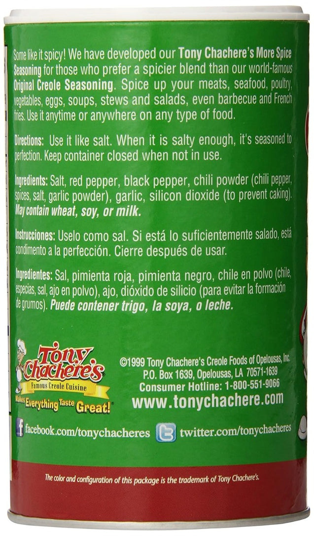 Tony Chacheres: Seasoning More Spice, 7 Oz