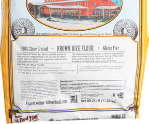 Bobs Red Mill: Brown Rice Flour, 25 Lb