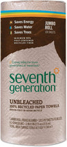 Seventh Generation: 100 Percent Recycled Paper Towels Unbleached, 1 Ea