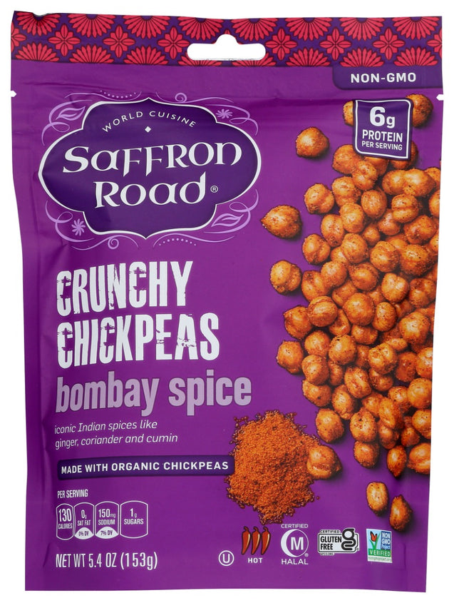 Saffron Road: Bombay Spice Crunchy Chickpeas, 5.4 Oz