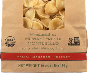 Montebello: Pasta Orecchiette Organic 16 Oz