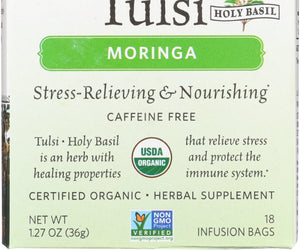 Organic India: Tea Tulsi Moringa, 18 Bg