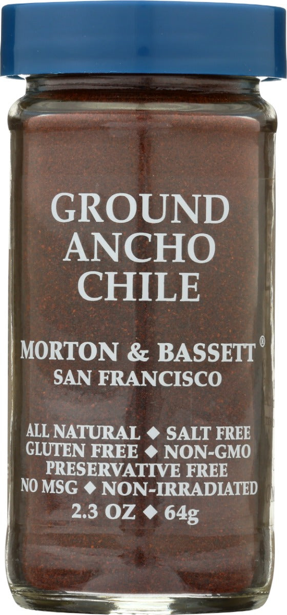 Morton & Bassett: Ground Ancho Chili Powder, 2.3 Oz