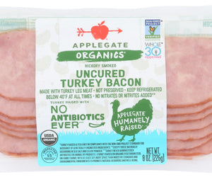 Applegate: Organic Uncured Turkey Bacon, 8 Oz